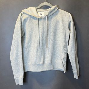 Calvin Klein slit hoodie ~ grey